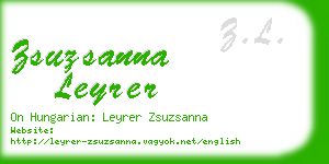 zsuzsanna leyrer business card